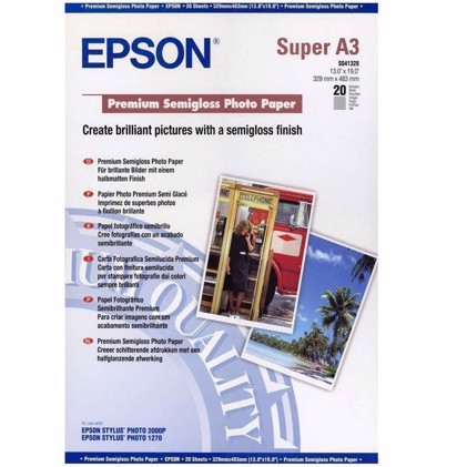 Epson Premium Semigloss Photo Paper 251 g, A3+ 20 listů