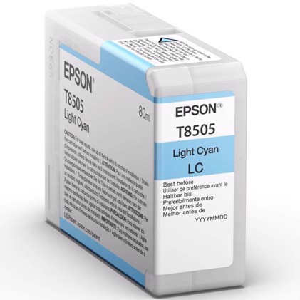 Epson Light Cyan 80 ml inkoustová kazeta T8505 - Epson SureColor P800