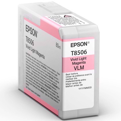 Epson Vivid Light Magenta 80 ml inkoustová kazeta T8506 - Epson SureColor P800