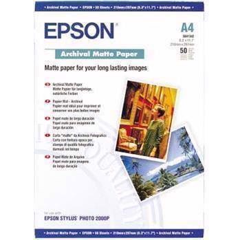 Epson Archival Matte Paper 192 g, A4 - 50 listů