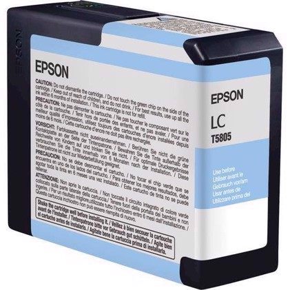 Epson Light Cyan 80 ml inkoustová kazeta T5805 - Epson Pro 3800 a 3880