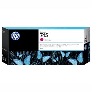 HP 745 magenta inkoustová kazeta, 300 ml