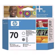 HP 70 - Gloss enhancer a šedé tiskové hlavy