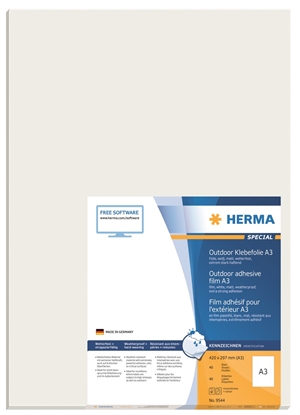HERMA etiketová folie extra silná 420 x 297 mm, 40 ks.