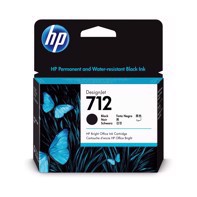 HP 712 80-ml Black DesignJet Ink inkoustová kazeta