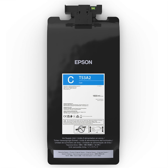 Epson inkový sáček Cyan 1600 ml - T53A2