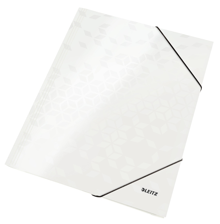 Leitz 3-klap elastikmappe WOW A4 perlově bílá