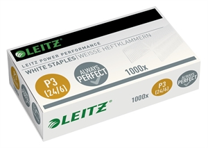 Leitz Sponky 24/6 P3 s kapacitou 30 listů, bílé (1000)