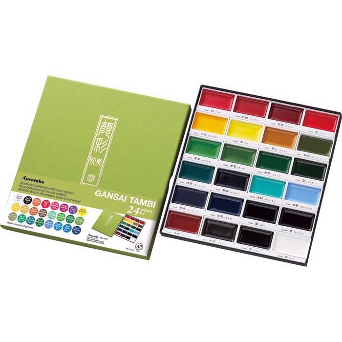 ZIG GANSAI TAMBI Aquarel 24 colour set 

ZIG GANSAI TAMBI Aquarel 24 sad barva sada