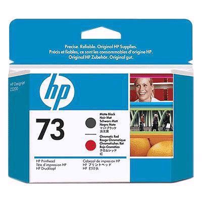 HP 73 - Matt Black a chromatic red tiskové hlavy
