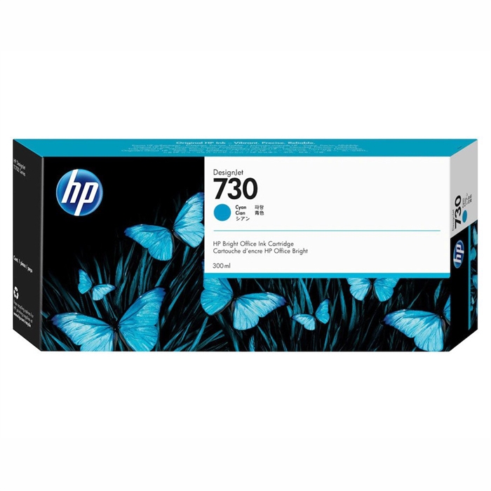 HP 730 300-ml Cyan DesignJet inkoustová kazeta