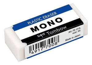 Tombow Viskelæder MONO XS 43x17x11mm 11g --> Tombow gumová kostka MONO XS 43x17x11mm 11g