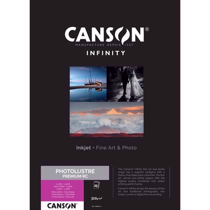 Canson Photo Luster Premium RC 310g/m² - A3+, 25 Archa