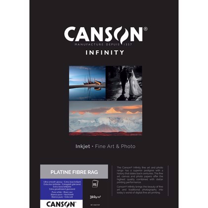 Canson Platine Fibre Rag 310 g/m² - A3, 25 Archa