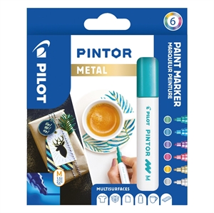 Pilot Marker Pintor Medium Metal Mix 1,4 ks (6)