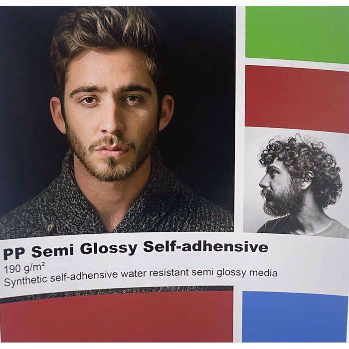 Color Europe PP Semi glossy , self-adhesive 190 grams - 24" x 30 metrs