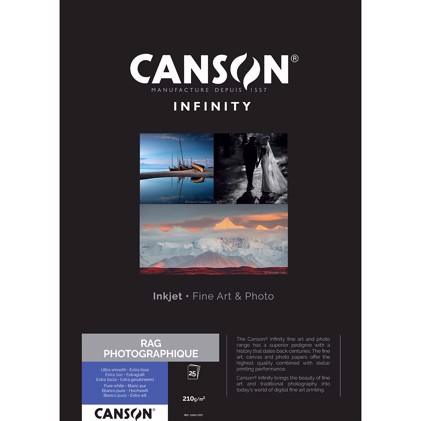 Canson Rag Photographique 210 g/m² - A3, 25 listů