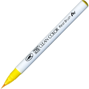 ZIG Clean Color štětcová pero 050, žlutá