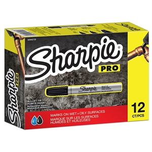 Sharpie Marker kovový, malý 1/3mm, černý.