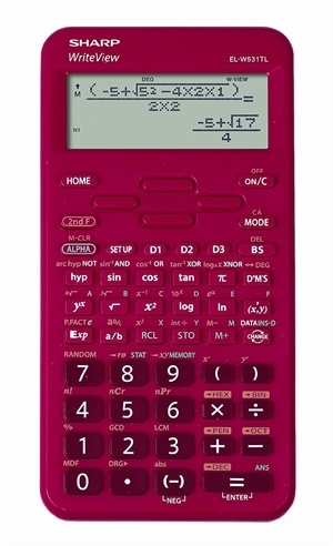Ostře vědecký kalkulátor EL-W531TL růžový