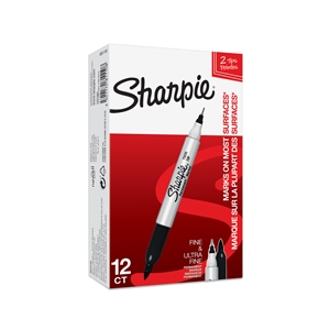 Sharpie Marker TwinTip EF/F černý