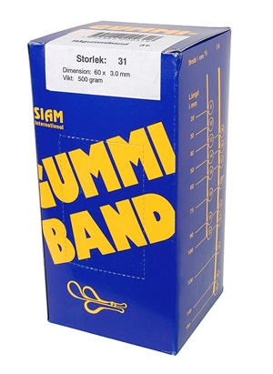 Siam Gumový pásek č. 31 60x3,0 mm (500 g)