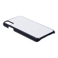 Apple iPhone XR Case Plastic, Black With Aluminium Sheet