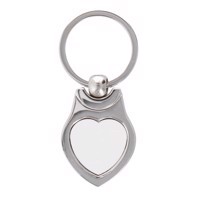 Heart shape Keychain - 22 x 24 mm Packed per piece in a black gift box.