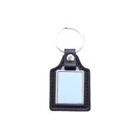 Square Leather Keychain 62 x 40 mm 