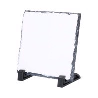 Sublimation Photo Slate - 15 x 15 cm Square - Gloss incl. Stand