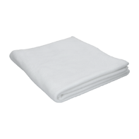 Towel White - ± 70 x 140 cm Terry Fabric - Microfiber Topside / Cotton Backside