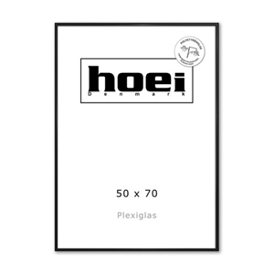 Černý hliníkový rám 50 x 70 cm PLEXI