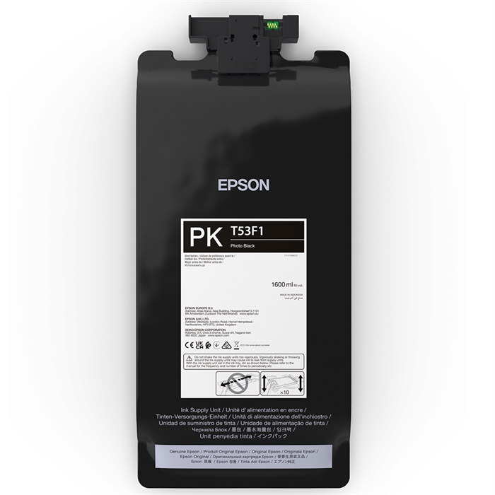 Epson inková náplň Photo Black 1600 ml - T53F1