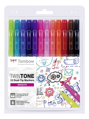 Tombow Marker TwinTone jasný 0,3/0,8 (12)