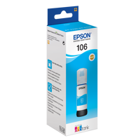 Epson T106 EcoTank Cyan lahvička s inkoustem