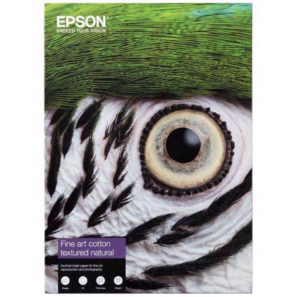 Epson Fine Art Cotton Textured Natural 300 g/m2 - A3+ 25 listů