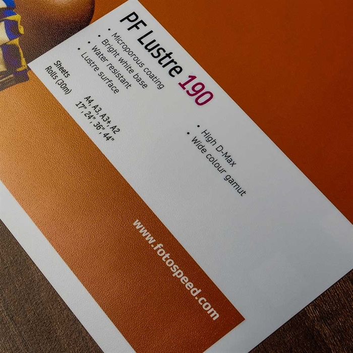 Fotospeed PF Lustre 190 g/m² - 24" x 30 mètres
