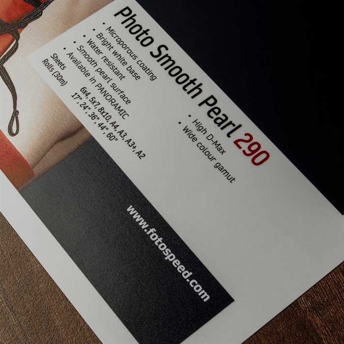 Fotospeed Photo Smooth Pearl 290 g/m² - 44" x 30 mètres