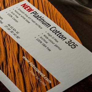 Fotospeed Platinum Cotton 305 g/m² - 24" x 15 mètres