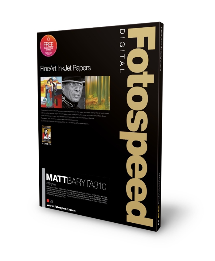Fotospeed Matt Baryta 310 g/m² - A2, 25 Archa